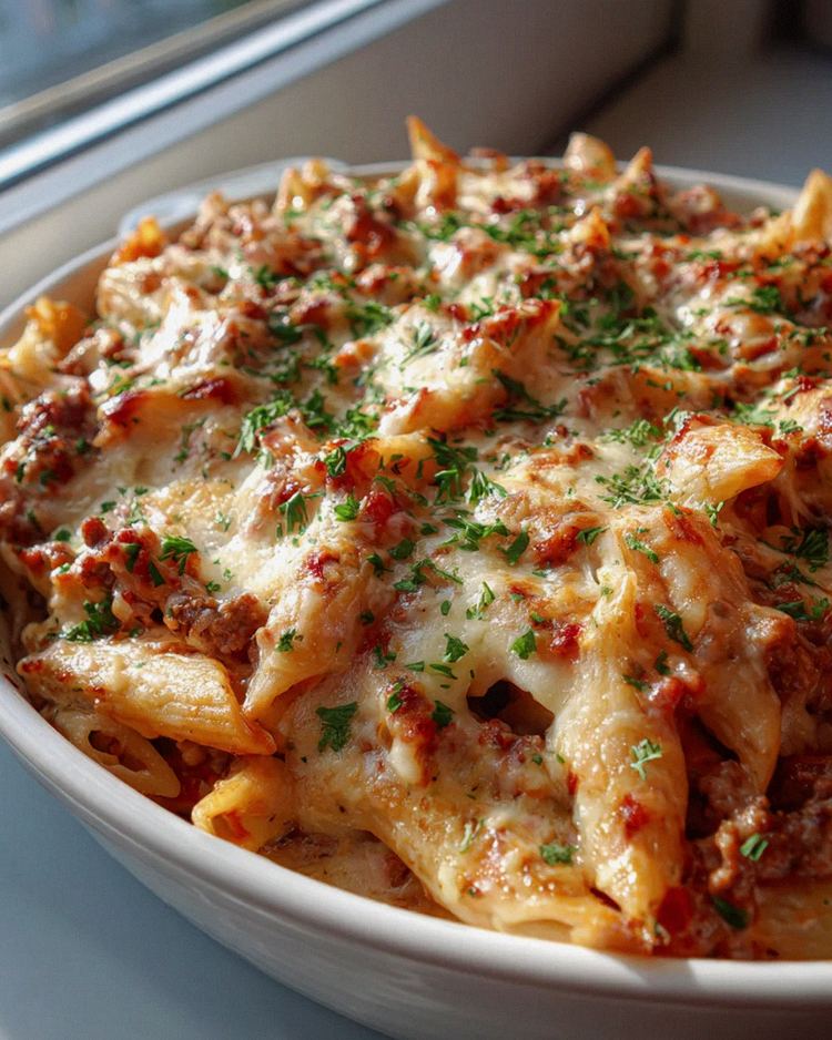 Cremiger Hackfleisch Pasta Auflauf: Perfekt für jeden Tag!