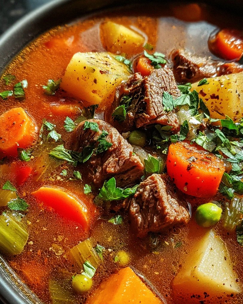 Gemüse Rindfleisch Suppe