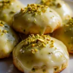 Himmlische Pistazien Osterkekse mit spritziger Zitronenglasur