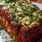 Knoblauch Parmesan Hähnchen Hackbraten – Lecker & Saftig!
