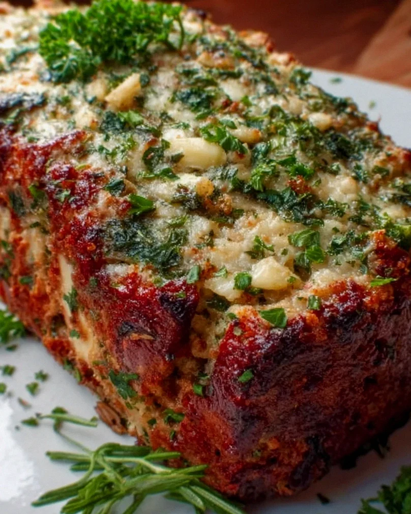 Knoblauch Parmesan Hähnchen Hackbraten – Lecker & Saftig!