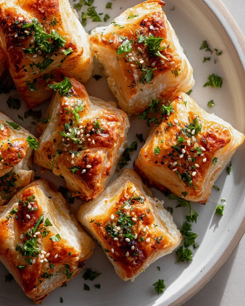 Köstliche Feta-Blätterteig-Röllchen