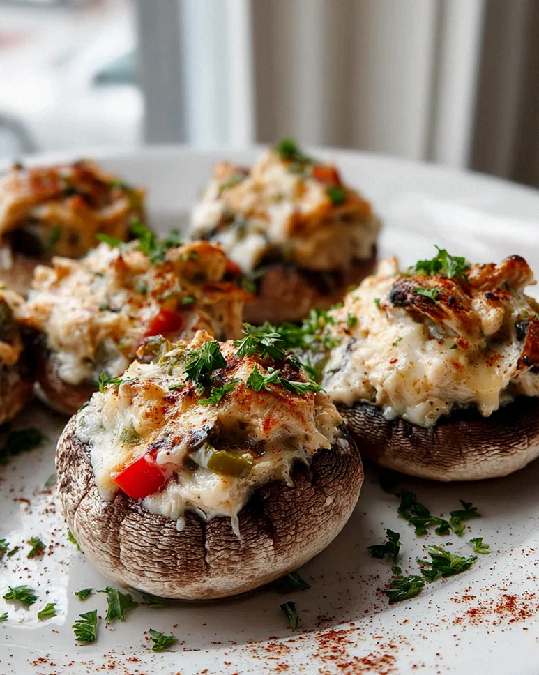 Köstliche Hähnchen-Cheesesteak-Pilze – Schritt 2