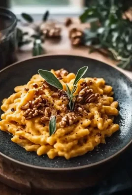 Kürbis Spätzle mit Walnüssen Einfach Zubereiten