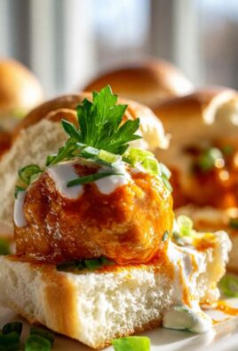 Leckere Buffalo Chicken Meatball Sliders für jeden Anlass