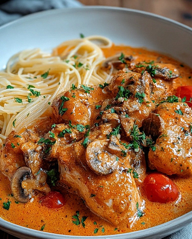 Paprika-Sahne-Hähnchen – Schritt 1