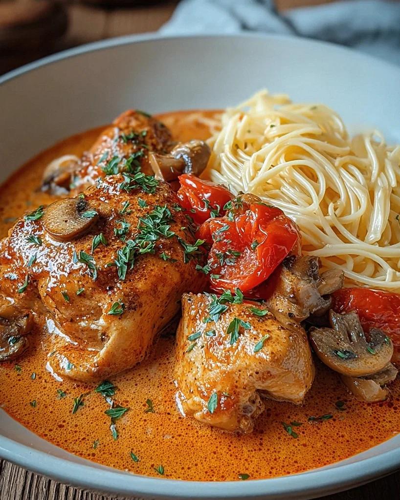Paprika-Sahne-Hähnchen – Schritt 2