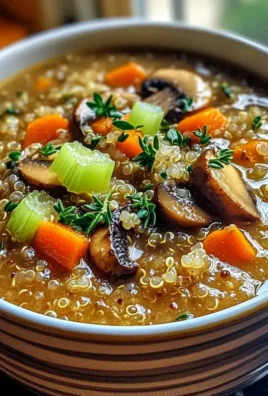 Pilz-Quinoa-Suppe für gesunde Wohlfühltage