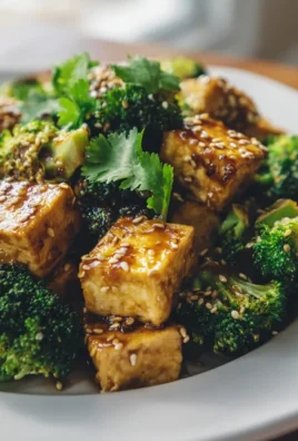 Schnelles Rezept: Gebackener Sesame Tofu & Brokkoli vom Blech