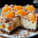Streuselquarkkuchen mit Mandarinen