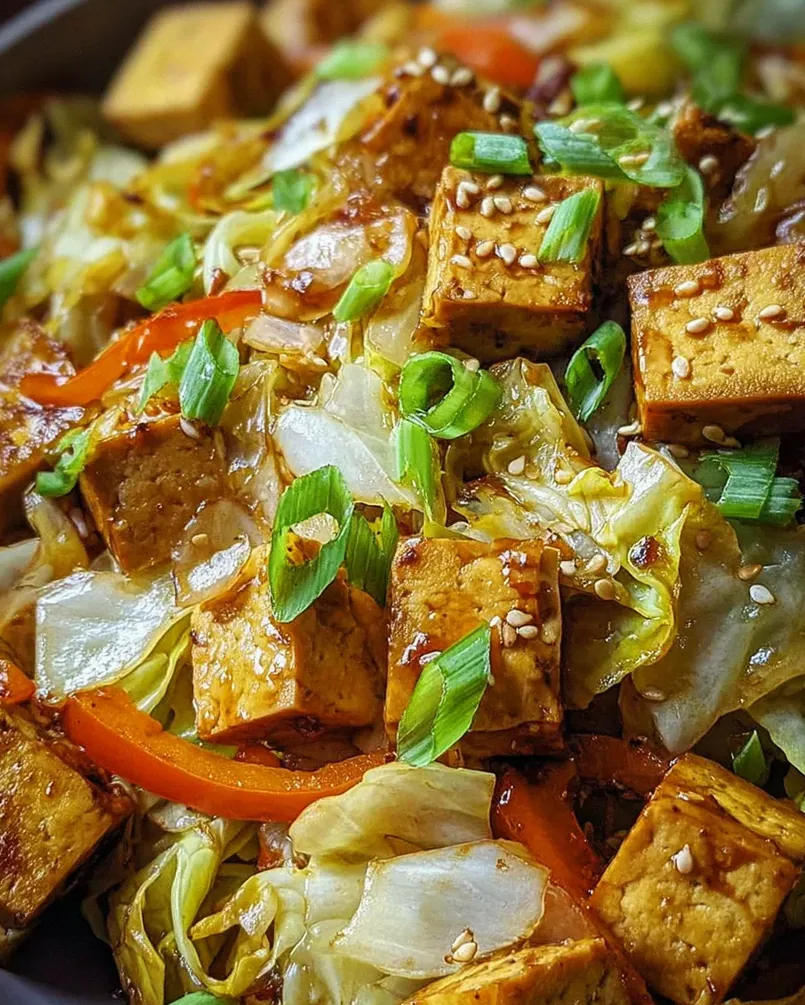 Tofu Kohlgemüse Pfanne