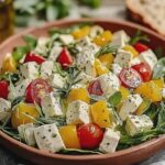 Übernacht-Salat cremig mit Quinoa und frischem Gemüse
