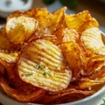 Unglaublich knusprige Kartoffelchips aus der Heissluftfritteuse